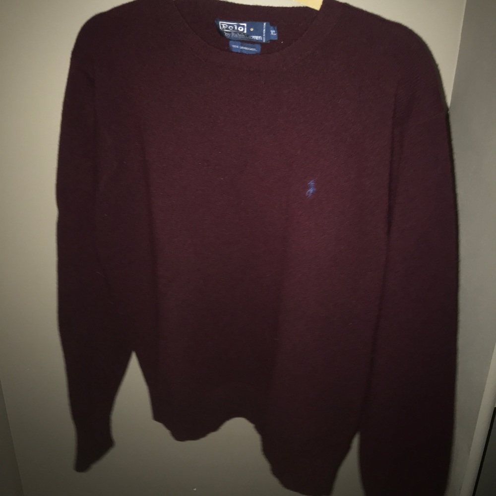 Polo Ralph Lauren Size XL Maroon Crew Neck Sweater